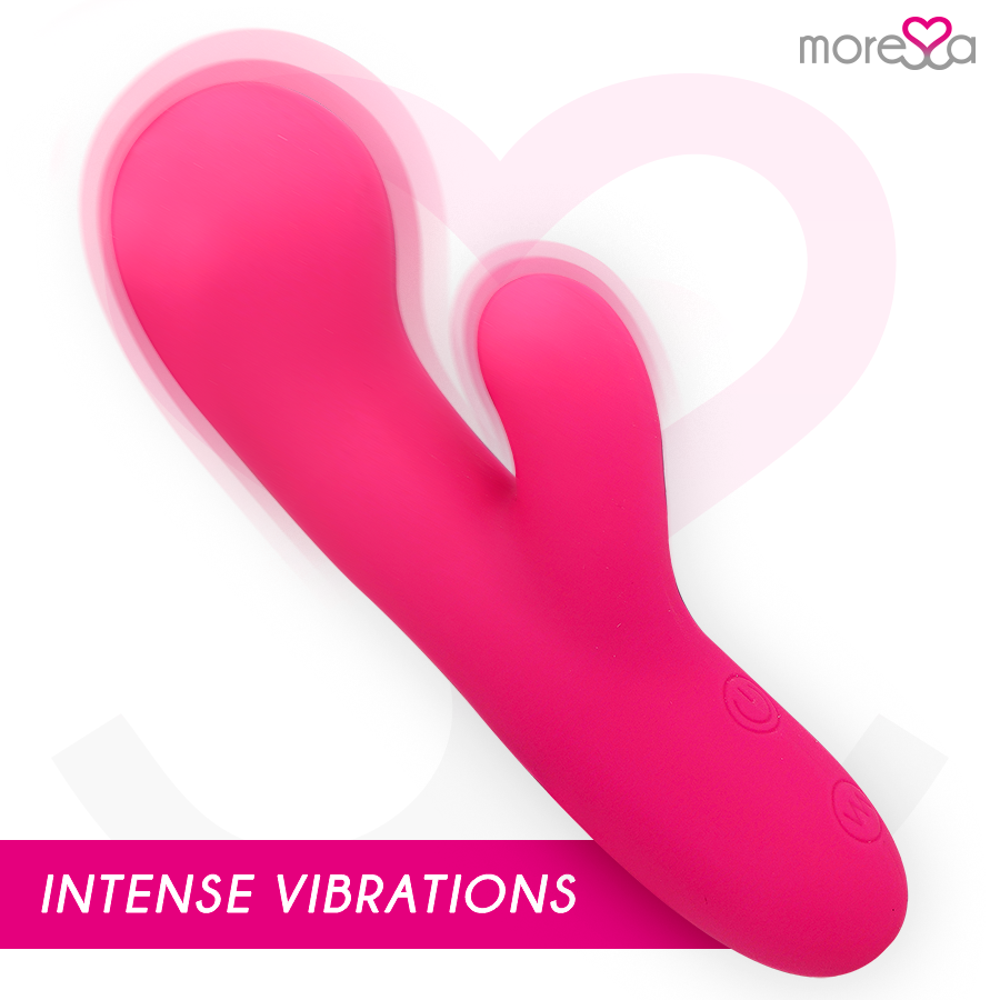 Vibrador MORESSA Jerry Premium de silicone recarregável para Ponto G e clítoris.