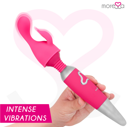 Vibrador MORESSA Odilon Premium de Silicone Recarregável com cabeça potente para massagem e estimulação.