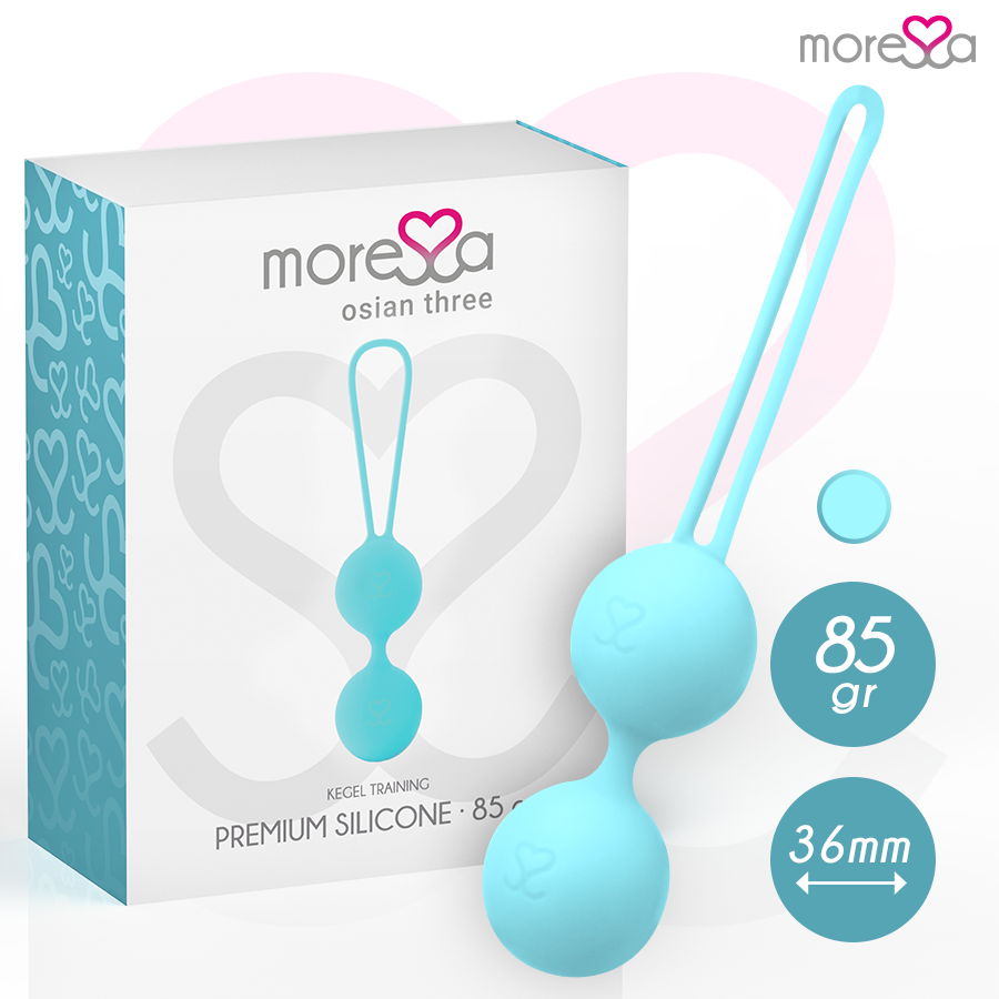 MORESSA Bolas Chinesas Osian Três Silicone 85g para treino do assoalho pélvico