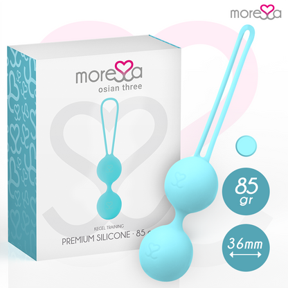 MORESSA Bolas Chinesas Osian Três Silicone 85g para treino do assoalho pélvico
