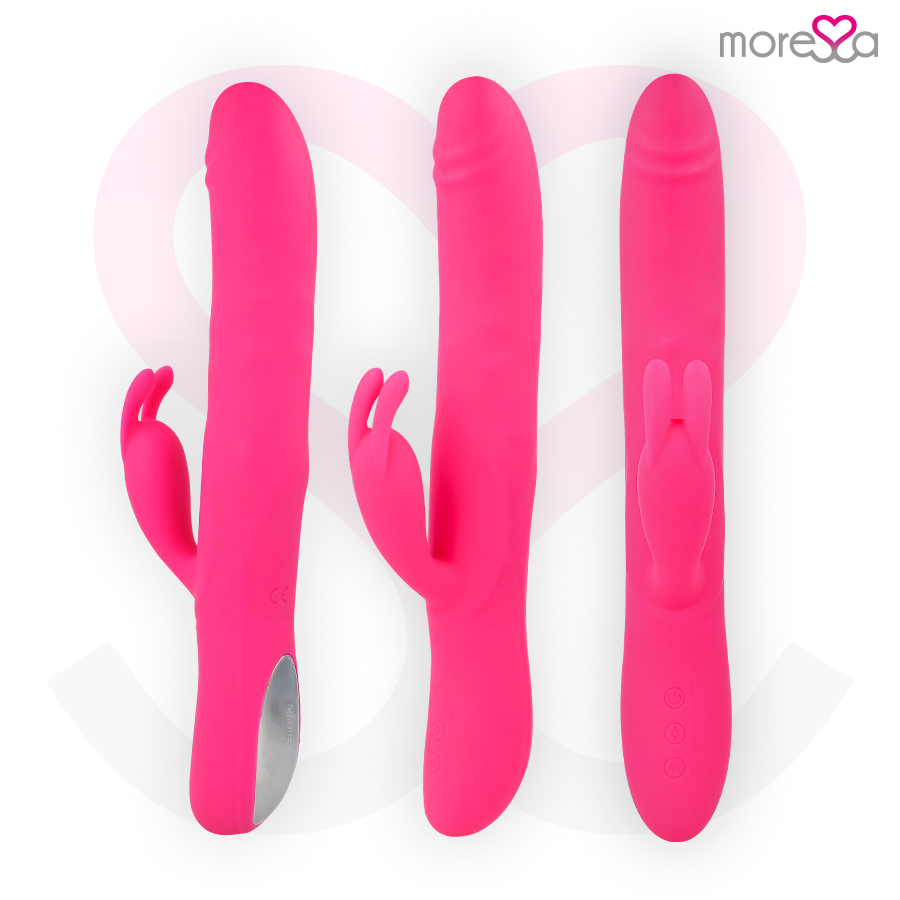 Vibrador MORESSA Somer Premium com rotação múltipla e estimulação G-spot, ideal para prazer intenso.