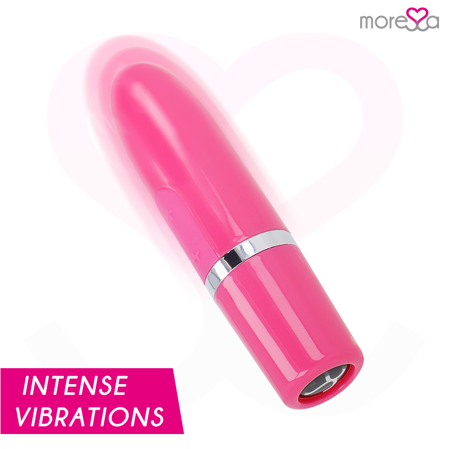 Vibrador de viagem MORESSA Ivy Rosa, compacto e discreto.