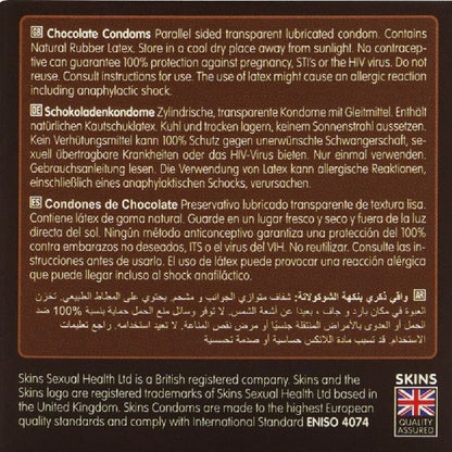 Preservativos Sabor Chocolate Premium - Pacote com 4