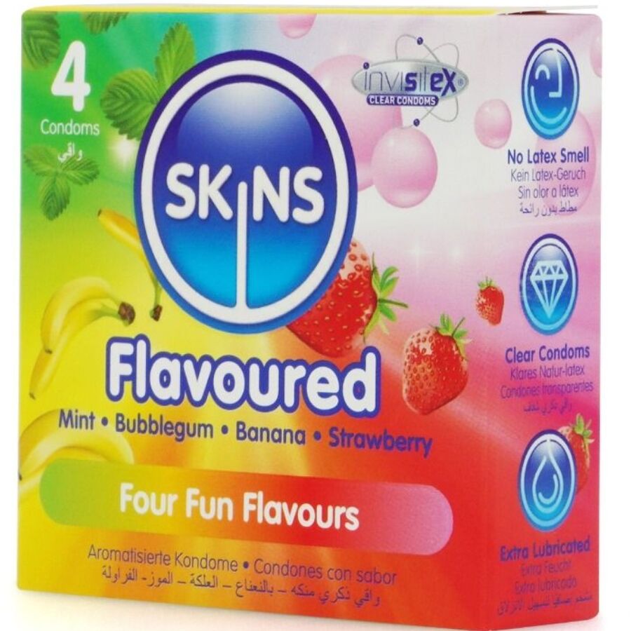Preservativos Premium Multi Sabores Pacote 4