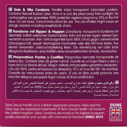 Preservativos Dots & Ribs Premium Pacote 4