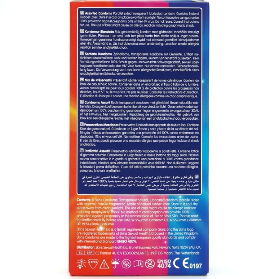 Pacote com 8 Preservativos Premium Variados