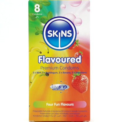 Preservativos Multi Sabores Pacote 8