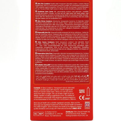 Preservativos Ultra Finos Premium Pacote com 16