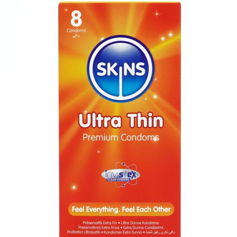 Preservativos Ultrafinos Premium Pacote com 8