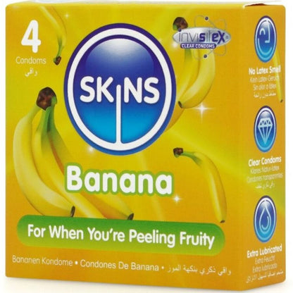 Preservativos Banana Premium Pacote 4