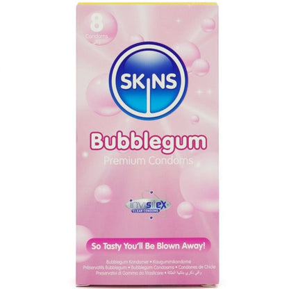 PRESERVATIVOS BUBBLEGUM PREMIUM PACOTE 8