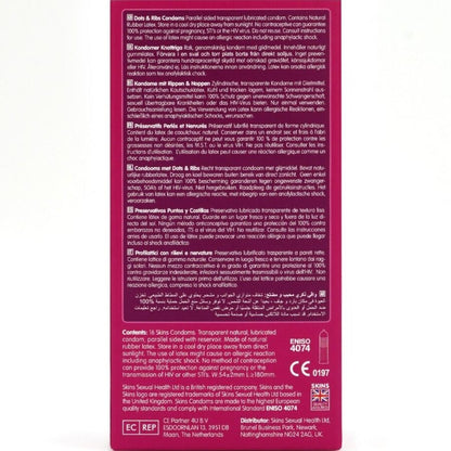 Preservativos Dots & Ribs Premium Pacote com 16