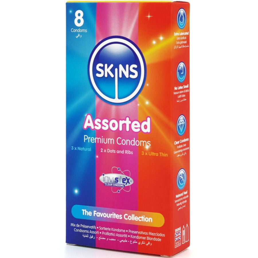 Pacote com 8 Preservativos Premium Variados