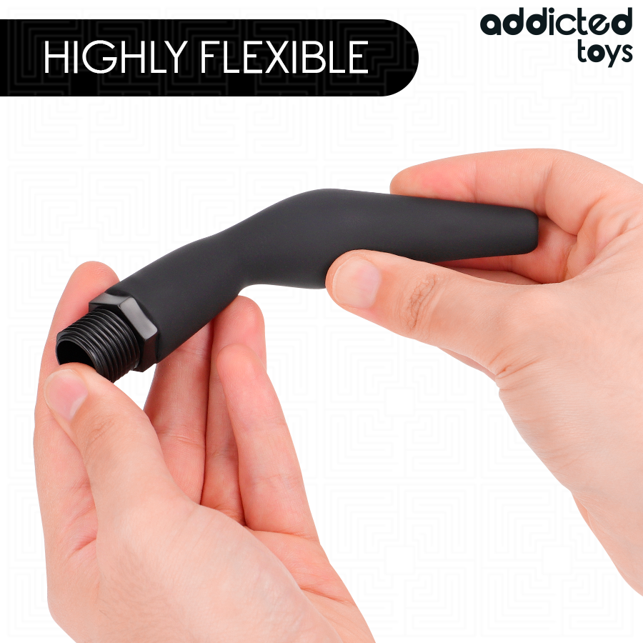 Limpador anal Addicted Toys Modelo 2 com adaptador universal para higiene íntima e conforto
