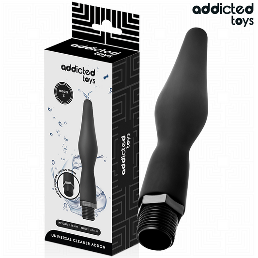 Limpador anal Addicted Toys Modelo 2 com adaptador universal para higiene íntima e conforto