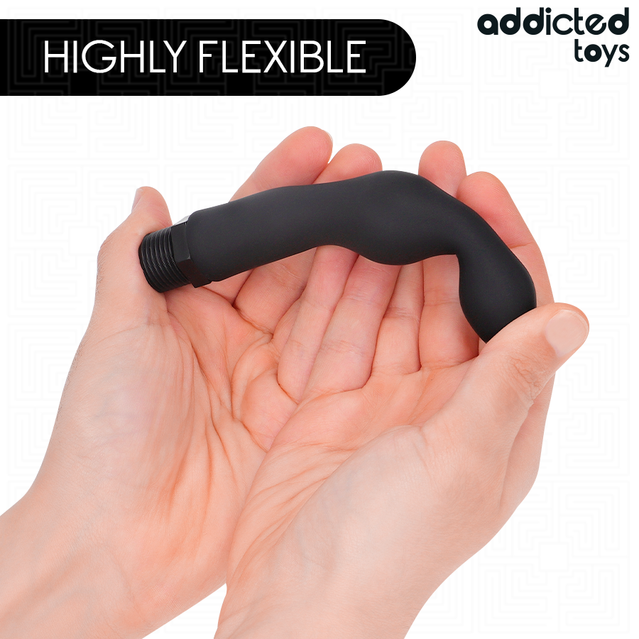 ADDICTED TOYS Limpador Anal com Adaptador Universal Modelo 3 para higiene íntima.