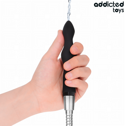 ADDICTED TOYS Limpador Anal com Adaptador Universal Modelo 3 para higiene íntima.