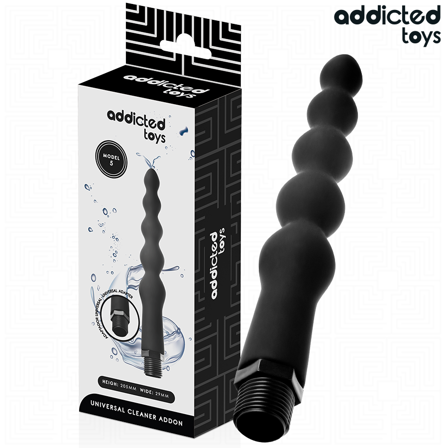 Limpador Anal Addicted Toys Modelo 5 com Adaptador Universal para Higiene Íntima
