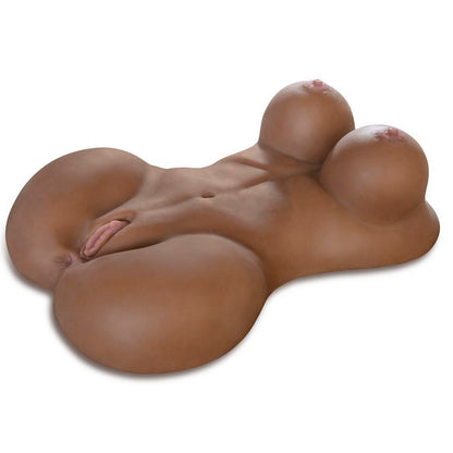 Masturbador Masculino Torso Feminino Preto Extra Real