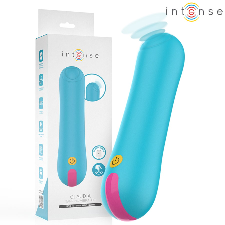 INTENSE Claudia Vibrador Tapping com toque rítmico para prazer intenso.