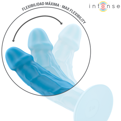 Vibrador Realístico Intense Phoebe Azul com 10 Vibrações e Controle Remoto