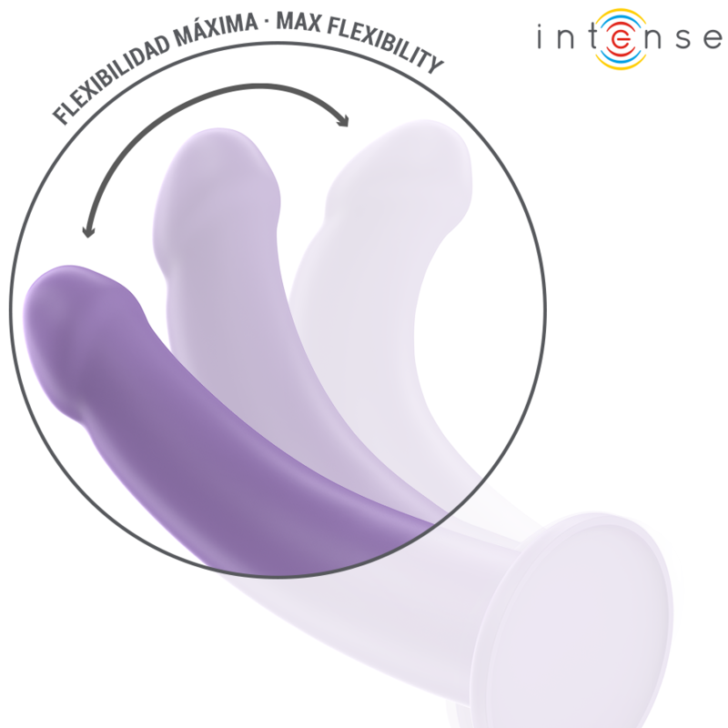 Close-up do Vibrador INTENSE Eddie Roxo com Controle Remoto, destacando seu design ergonômico e material de silicone.