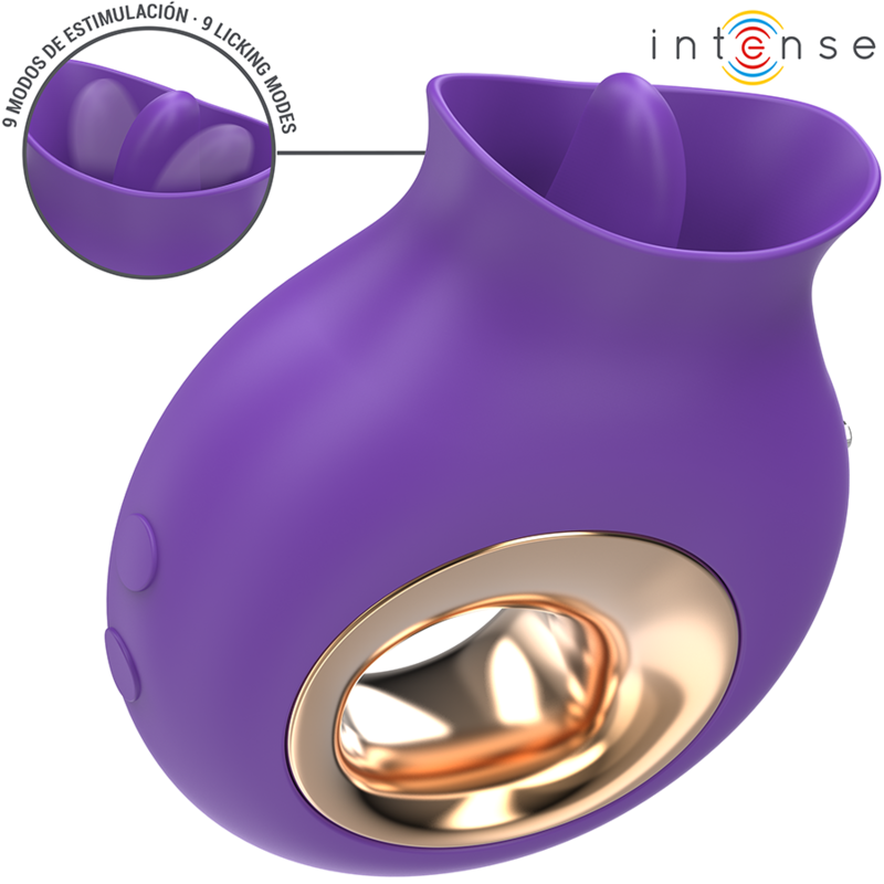 INTENSE Estimulador Clitoriano TULI Roxo com design ergonômico e silicone macio.