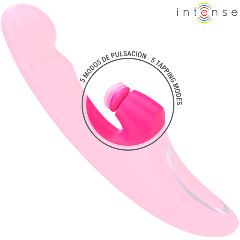 Vibrador INTENSE EMI 3 em 1 multifuncional rosa de 13,5 cm