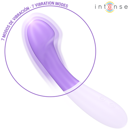 Vibrador aquecível INTENSE Becky 19cm com 7 vibrações na cor roxa