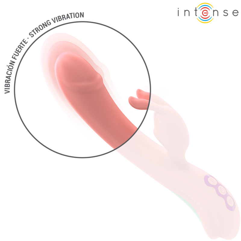 Vibrador Rabbit Rachel Intense rosa com ponta oscilante e 5 vibrações