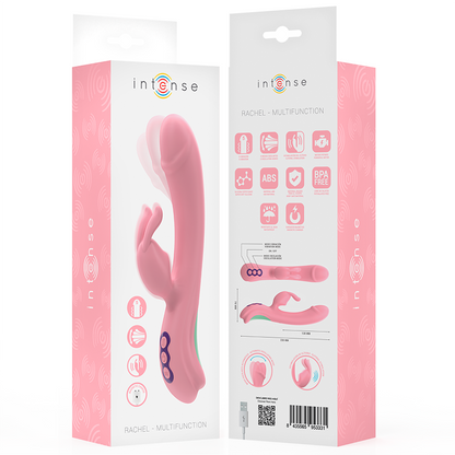 Vibrador Rabbit Rachel Intense rosa com ponta oscilante e 5 vibrações