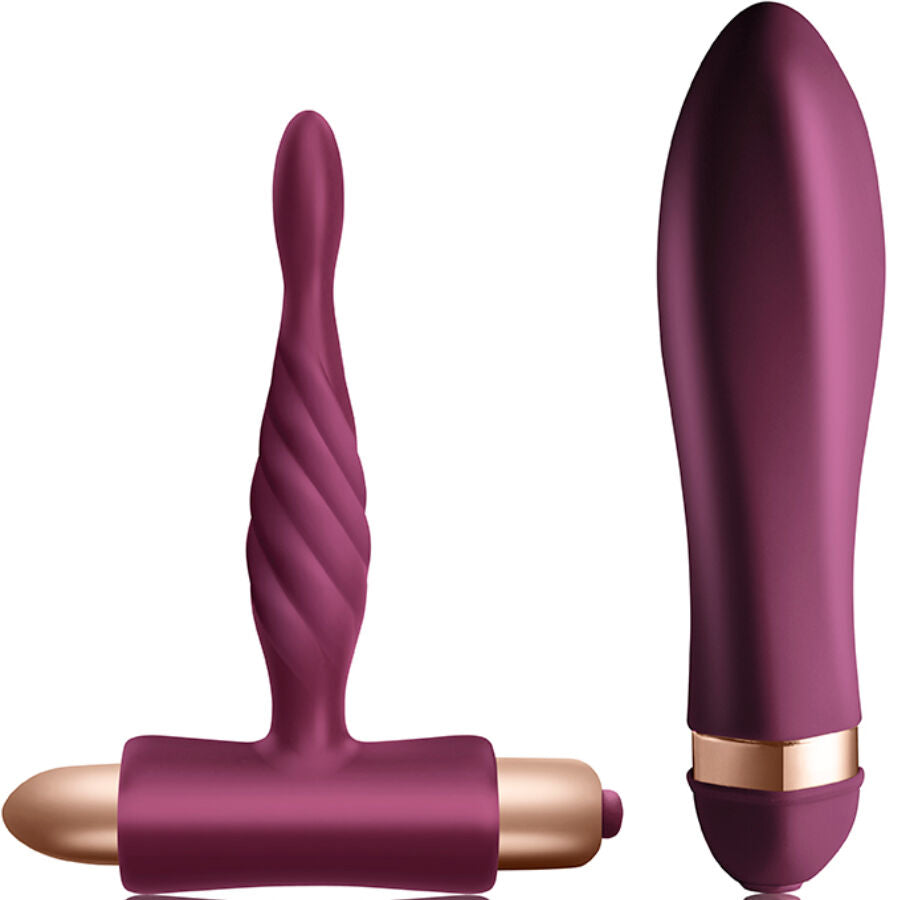 Kit Vibrador Torcido e Plug Anal para Iniciantes