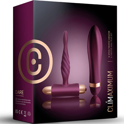 Kit Vibrador Torcido e Plug Anal para Iniciantes