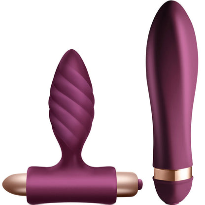 Kit de Prazer: Vibrador Torcido e Plug Anal