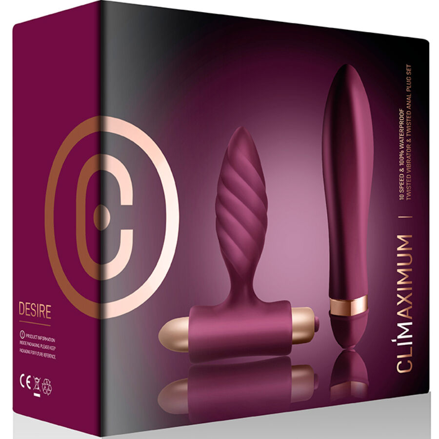 Kit de Prazer: Vibrador Torcido e Plug Anal