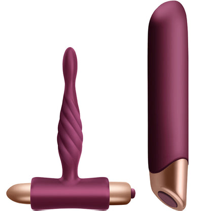 Kit Vibrador Clássico e Plug Anal para Iniciantes