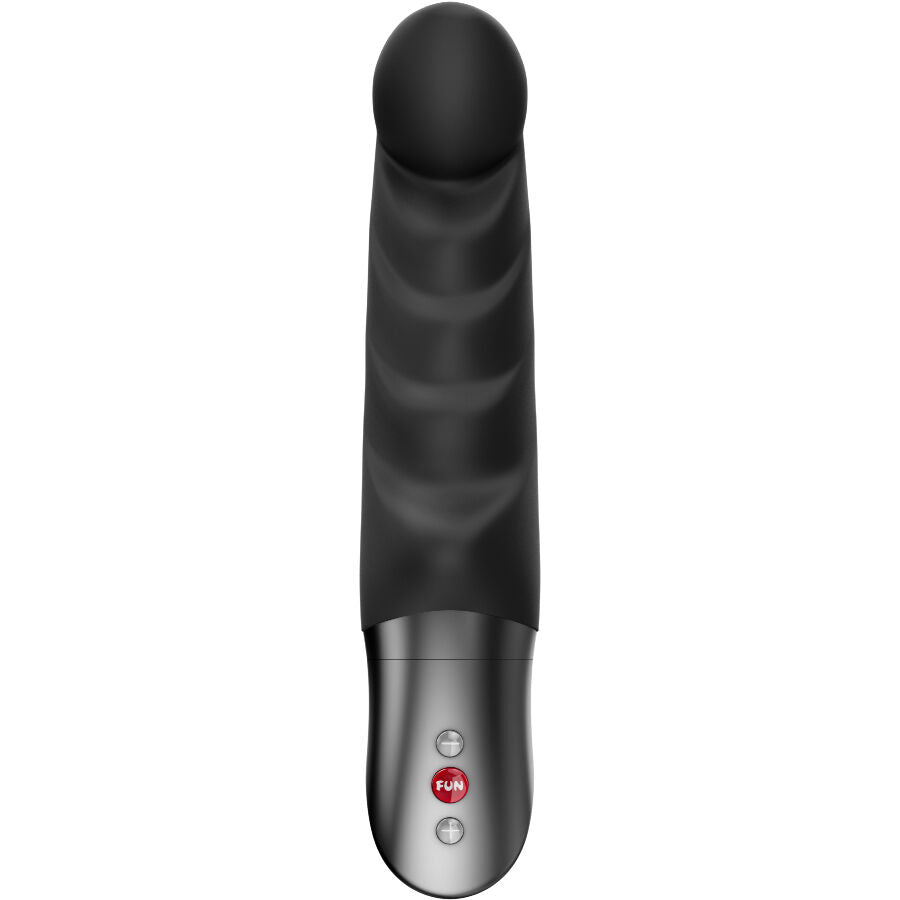 Detalhes do Vibrador Abby G FUN FACTORY para Ponto G Curvado Preto, mostrando a textura e design ergonômico.