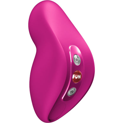 Close-up do Vibrador FUN FACTORY Allure Double Air Pulse Magenta, destacando seu design ergonômico e detalhes.