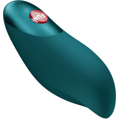 Vibrador Bullet FUN FACTORY CHARME Verde Garrafa, mostrando seu design ergonómico e material de silicone.