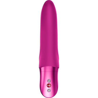 Vibrador FUN FACTORY Diva Dolphin para Ponto G na cor magenta, com design ergonómico e ponta curvada.