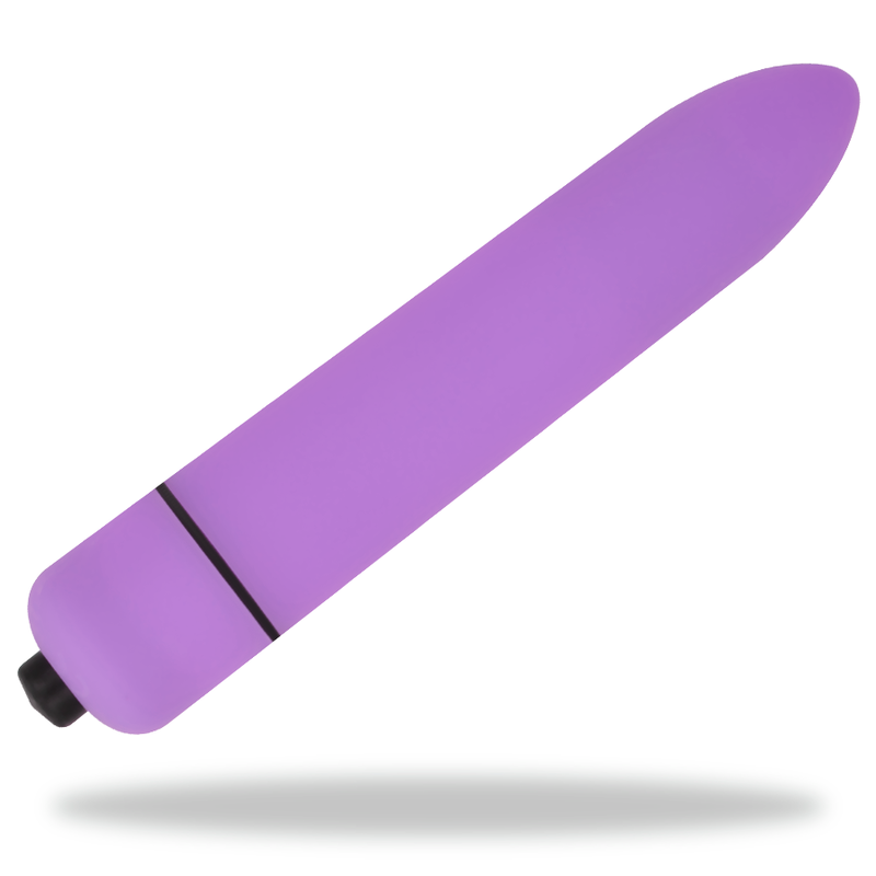 OHMAMA Mini Bala Vibrante Roxo de 9 cm para estimulação intensa