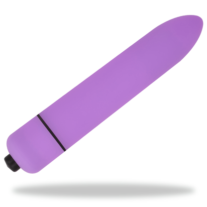 OHMAMA Mini Bala Vibrante Roxo de 9 cm para estimulação intensa