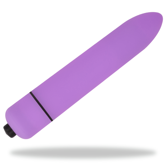 OHMAMA Mini Bala Vibrante Roxo de 9 cm para estimulação intensa