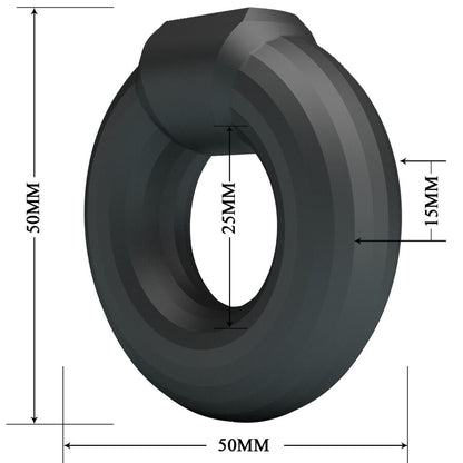 Anel Peniano de Silicone Ajustável para Prazer e Controlo