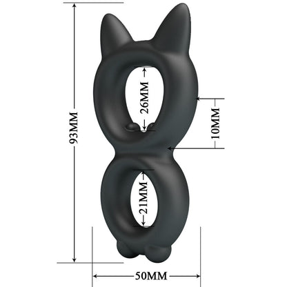 Anel Peniano Duplo de Silicone Toran Modelo 20