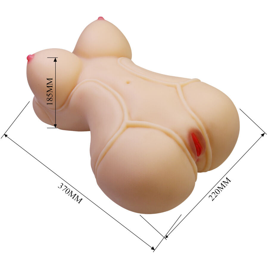 Masturbador Feminino Realista Diana com Aberturas Vaginal e Anal - 5kg