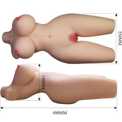 Torso Feminino Realista Tiffany com Vagina e Ânus de 5,5 kg