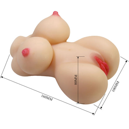Masturbador Feminino Realista Herta Mini Torso - 497g