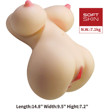 Masturbador Feminino Realista Fiona com Vagina e Ânus - 7.1kg