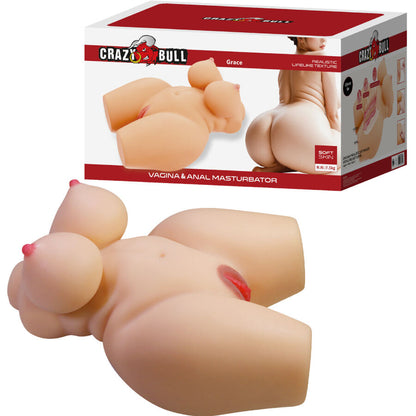 Torso Masturbador Feminino Realista Vagina e Anal com 7,5 kg